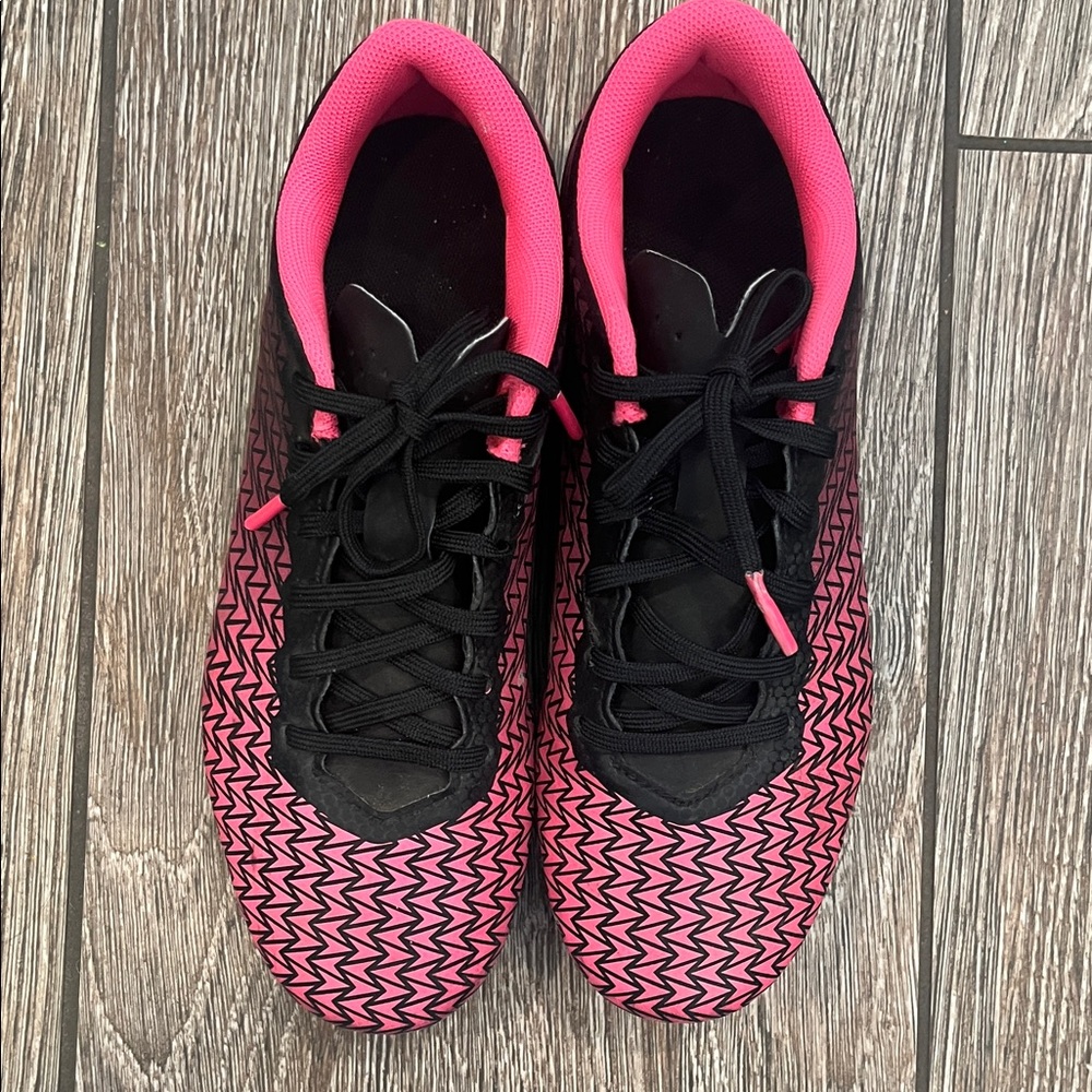 Under Armour Black and Pink Soccer Cleats